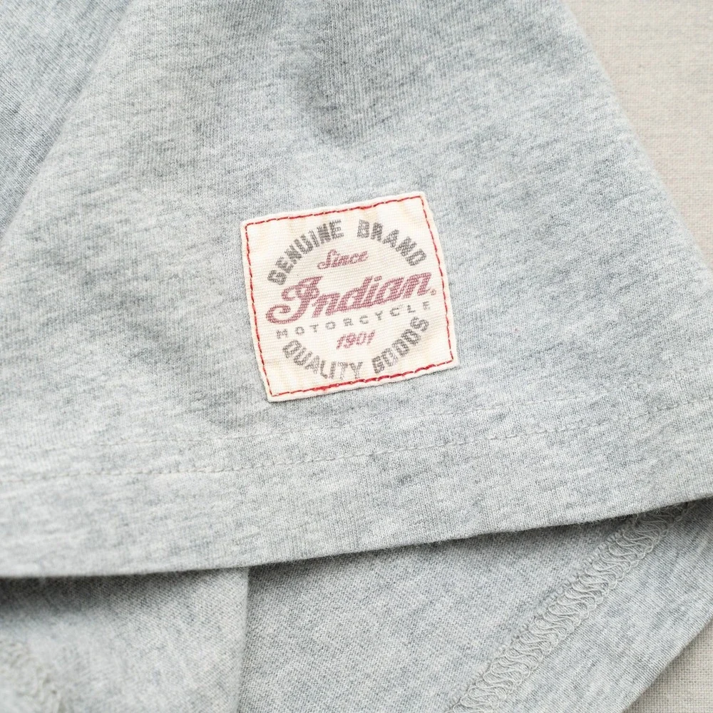 Indian Motorcycle Americas First Company EST 1901 T Shirt gray XL